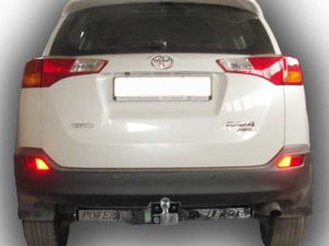 ТСУ для TOYOTA RAV 4  2013-... (C НЕРЖ. ПЛАСТИНОЙ)
